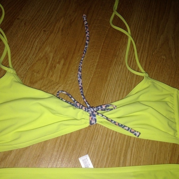 Gap Body Women's Small Green‎ Yellow Bikini - Picture 10 of 14